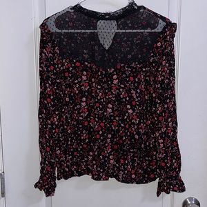 Express Floral long sleeve blouse